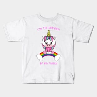 I am the unicorn of my family Kids T-Shirt